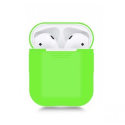 Силиконовый чехол для AirPods салатовый