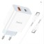 Сетевое зар. устр. Hoco C97A с шнуром Type-C на Type-C 1USB/1С PD3.0/QC3.0 20W/18W белое