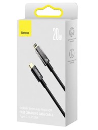 Кабель для зарядки Type-C на Lightning Baseus Explorer 20W 1м  черный