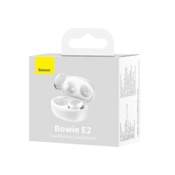 Мобильная Bluetooth-гарнитура Baseus Bowie E2 BT5.2/40mAh (300mAh)/5ч (NGTW090002) белая
