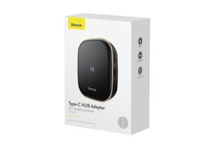 USB-С хаб Baseus 2USB/1C/SD/TF/HDMI 4K/RJ45/3.5мм (CAHUB-AU01) черный
