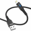 Usb Кабель-зарядка Lightning Hoco DU08 Plus 2.4A 2м черный