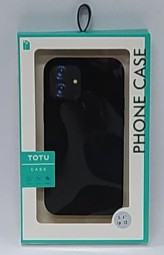 Накладка для i-Phone 12 mini 5.4" TOTU Orl под кожу черная