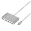 OTG TYPE-C на 4USB HUB2.0 Hoco HB3 серебристый