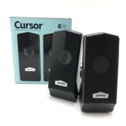 Акустическая система 2.0 Perfeo CURSOR" мощность 2х3 Вт (RMS), чёрн, USB
