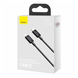 Кабель-зарядка Type-C на Lightning Baseus Superior 20W 1м (CATLYS-A01) черный