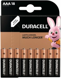 Батарейка алкалиновая Duracell Basic AAA/LR03/BL18