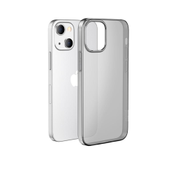 Накладка для i-Phone 15 Hoco Light силикон тонкий прозрачный тёмный