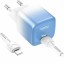 Сетевое зар. устр. Hoco C101A с шнуром Type-C на Lightning 1С PD3.0/QC3.0 20W ледяной синий