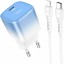 Сетевое зар. устр. Hoco C101A с шнуром Type-C на Lightning 1С PD3.0/QC3.0 20W ледяной синий