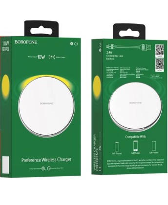 Беспроводное зарядное устройство Borofone BQ3 QI 10W белое