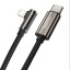 Кабель-зарядка Type-C на Lightning Baseus 20W 1м (CATLCS-01) угловой черный