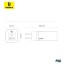 Сетевой зарядный блок Baseus GaN Quick Charger 2-Lite 1USB/1C 65W черное - для ноутбука - для макбука