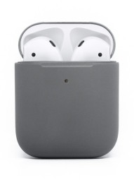 Силиконовый чехол для AirPods темно-серый