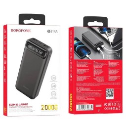 Powerbank Borofone BJ14A 20000mAh 2USB 2A c дисплеем черный