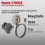 Держатель в авто в воздуховод + беспроводная зарядка MagSafe Hoco CW-42 15W магнитный черный
