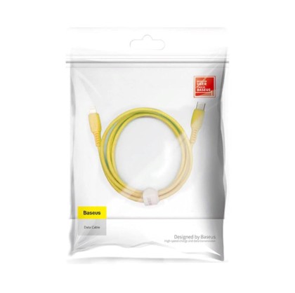 Кабель-зарядка Type-C на Lightning Baseus Colorful 18W 1.2м (CATLDC-0Y) жёлтый