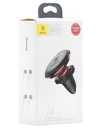 Держатель в автомобиль на торпеду Baseus Magnetic Air с держателем для кабеля SUGX-A09 красный
