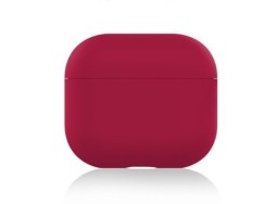 Силиконовый чехол для AirPods 3 бордовый