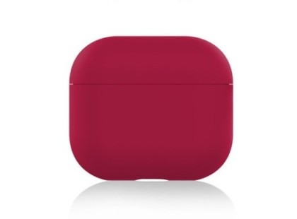 Силиконовый чехол для AirPods 3 бордовый