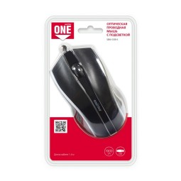 Мышь проводная с подсветкой Smartbuy ONE 338 USB/DPI 1200/3 кнопки/LED/1.4м (SBM-338-K) черная