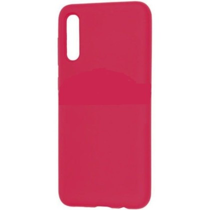 Накладка для Samsung Galaxy A70 Silicone cover малиновая