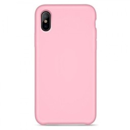 Накладка для i-Phone X Hoco Pure series силиконовая, розовая