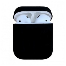Силиконовый чехол для AirPods черный