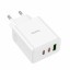 Сетевое зар. устр. Hoco C126A 1USB/2C 18W/40W белое