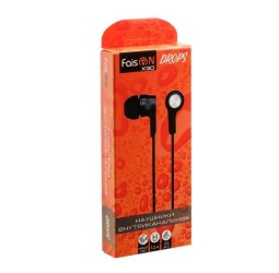 Наушники с микрофоном Faison X30 Drops 1.2м черные