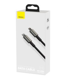 Кабель-зарядка Type-C на Lightning Baseus Gold Tungsten 20W 2м чёрный