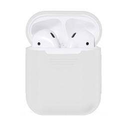 Силиконовый чехол для AirPods белый