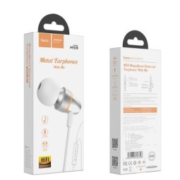 Наушники с микрофоном Hoco M59 1.2м серебристые