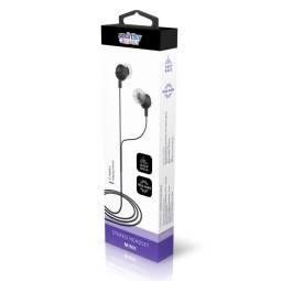Стереонаушники внутриканальные Smartbuy Minx, чёрные, в коробке (SBE-401)