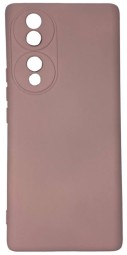Накладка для Huawei Honor 70 5G Silicone cover без логотипа пудро