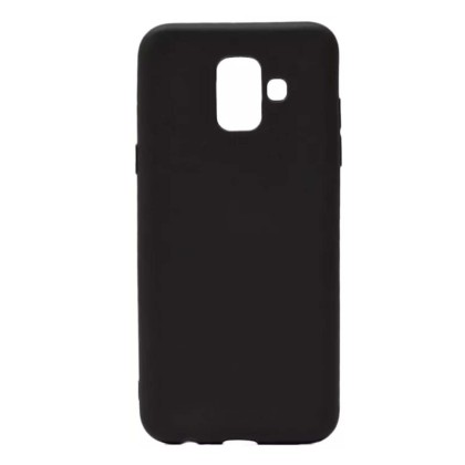 Чехол-накладка для Samsung Galaxy A6 2018 силикон матовый черный