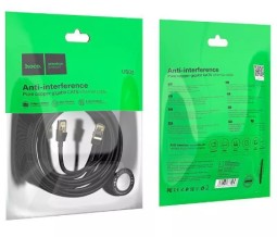 Патчкорд Hoco US02 RJ45-RJ45 3м черный