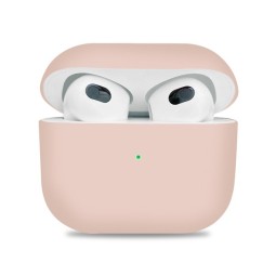 Силиконовый чехол для AirPods 3 пудро