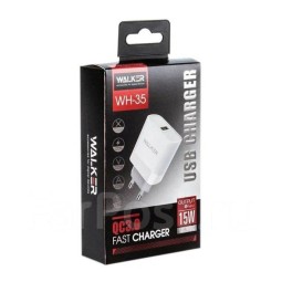 Сетевое зар. устр. Walker WH-35 1USB 15W белое