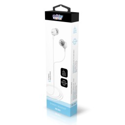 Стереонаушники внутриканальные Smartbuy Minx, белые, в коробке (SBE-402)