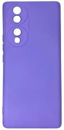 Накладка для Huawei Honor 70 5G Silicone cover без логотипа лаванда