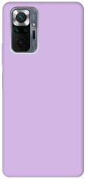 Накладка для Xiaomi Redmi Note 10 Pro/Pro Max Silicone cover без логотипа лаванда