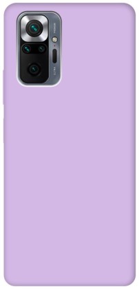 Накладка для Xiaomi Redmi Note 10 Pro/Pro Max Silicone cover без логотипа лаванда