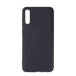 Чехол-накладка для Samsung Galaxy A50 силикон матовый чёрный