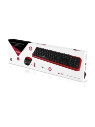 Комплект клавиатура+мышь мультимедийный Smartbuy 620382AG, (SBC-620382AG-RK) /10 черно-красный