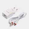 Сетевое зар. устр. Borofone BA20A с шнуром Micro 1USB 2.1A белое