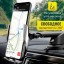 Держатель c беспроводной зарядкой на торпеду/воздуховод Hoco Car Charger 15W S14 серебро