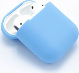 Силиконовый чехол для AirPods голубой
