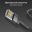 Usb Кабель для зарядки Apple Lightning Baseus 2.4A Cafule 1м черный - в тканевой оплётке