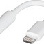 Переходник для наушников apple TT Lightning на AUX 3,5mm белый